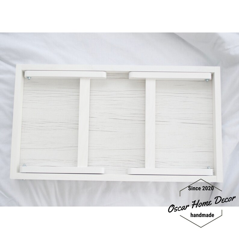 Bed Breakfast Table With Folding Legs Wood Serving Tray Etsy