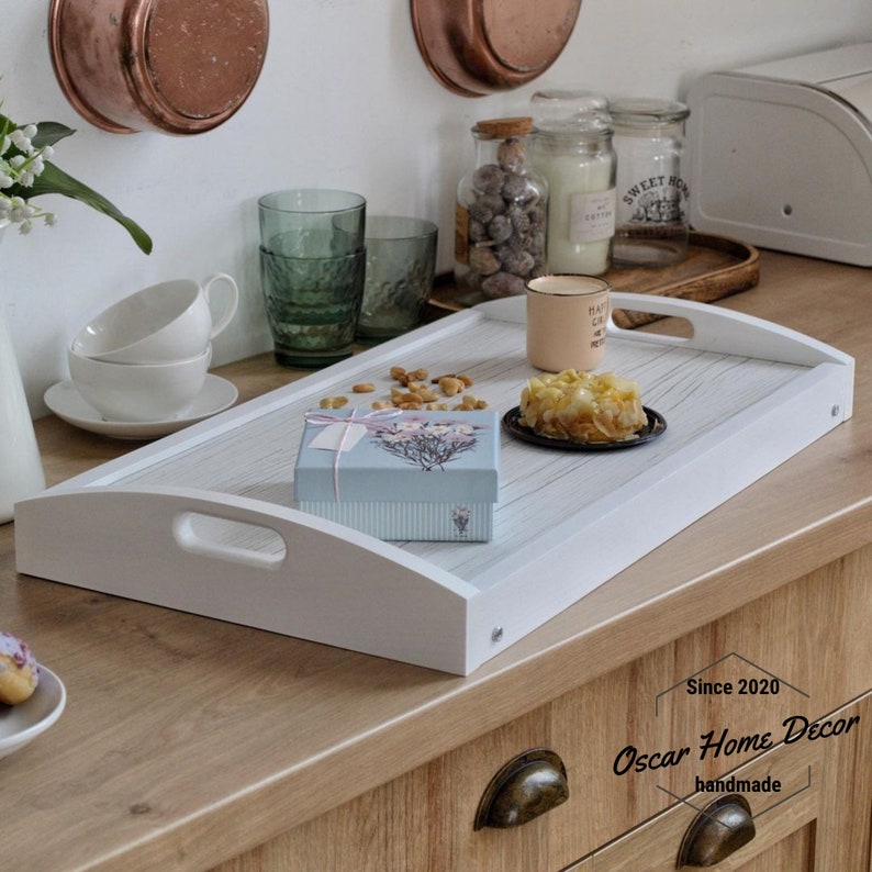 Bed Breakfast Table With Folding Legs Wood Serving Tray Etsy