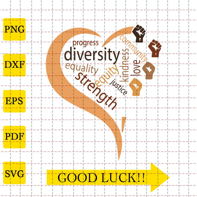 Equality Svg Black History Month Svg Racial Diversity Svg Justice Svg