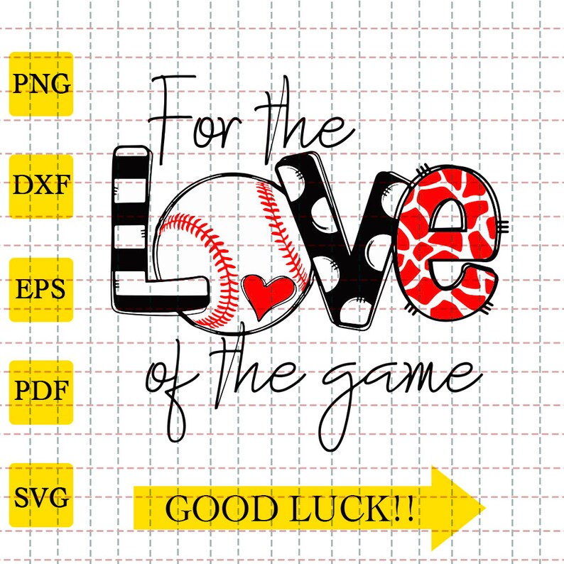 Download Baseball Svg Baseball Mom Svg For The Love Of The Game Svg Etsy