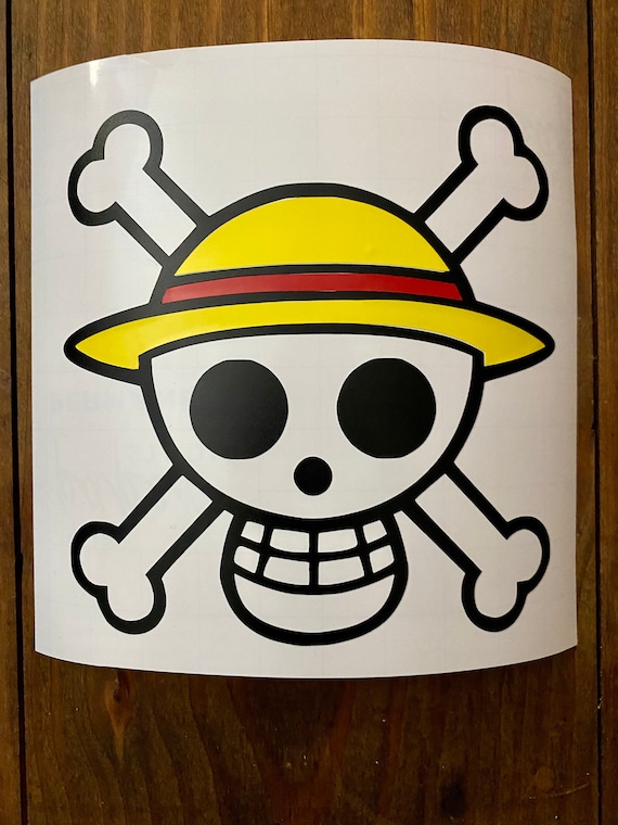 One Piece Luffy Skull Decal | Etsy