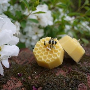 Natural and locally sourced, Beeswax honeycomb candle with fully customisable options