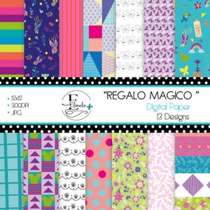 ENCANTO Inspired DIGITAL PAPERS, Digital Files, Encanto, Encanto Party Decoration, Encanto Digital Patterns