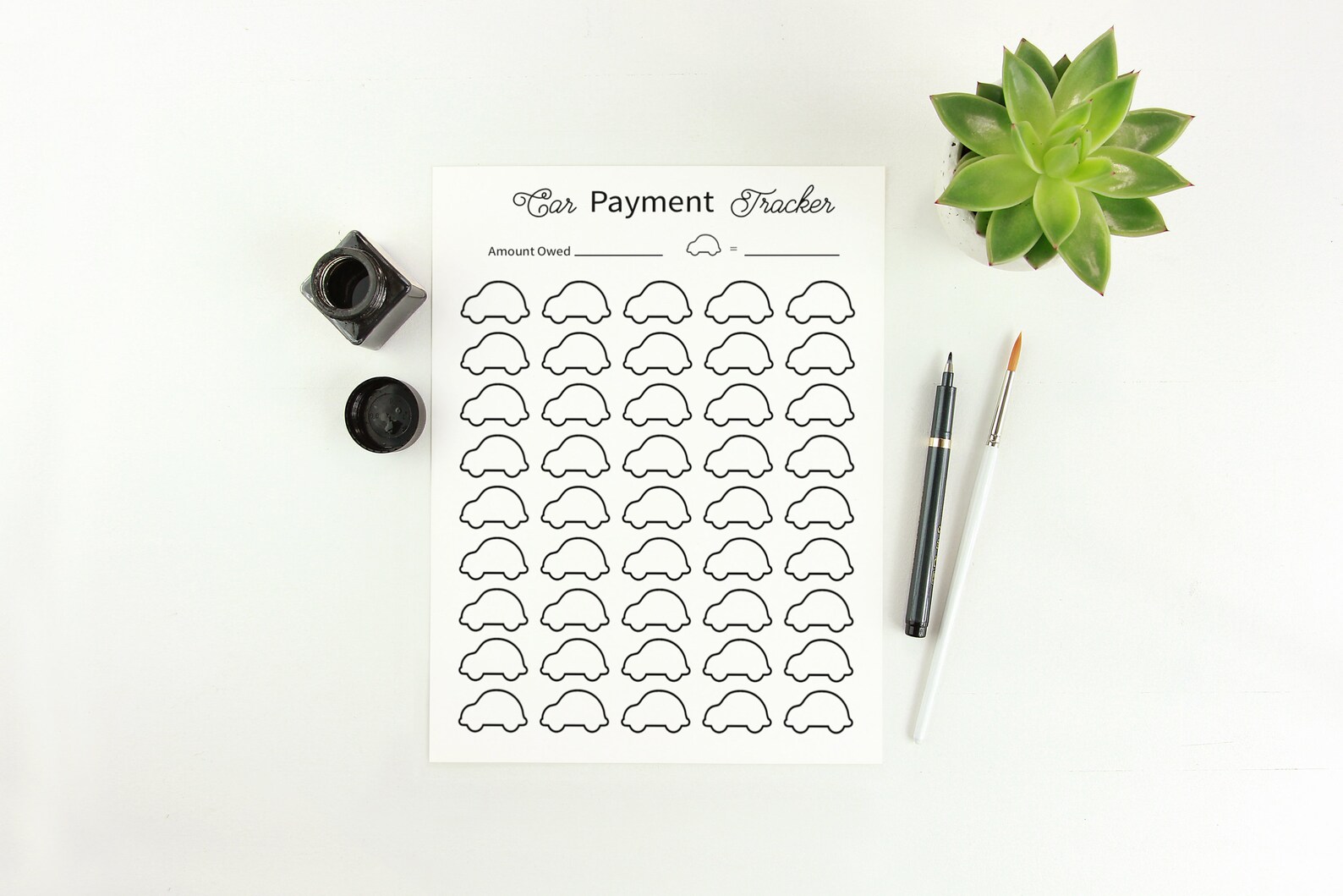 Car Payment Tracker Printable | Etsy