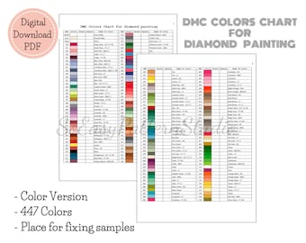 DMC Diamonds  DMC Diamond Painting Colors 447 Mega Pack – Heartful Diamonds