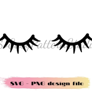 Cute Eyelashes Svg files for Cricut Eyelashes Svg Eyes SVG Cutting File for Silhouette Cricut Cameo Eyelash Png Digital download Files
