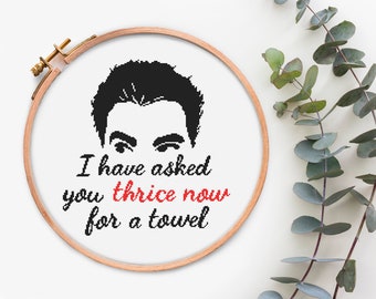 Funny cross stitch pattern David Rose Modern counted cross stitch chart Schitt's Creek Quote Funny cross stitching PDF pattern