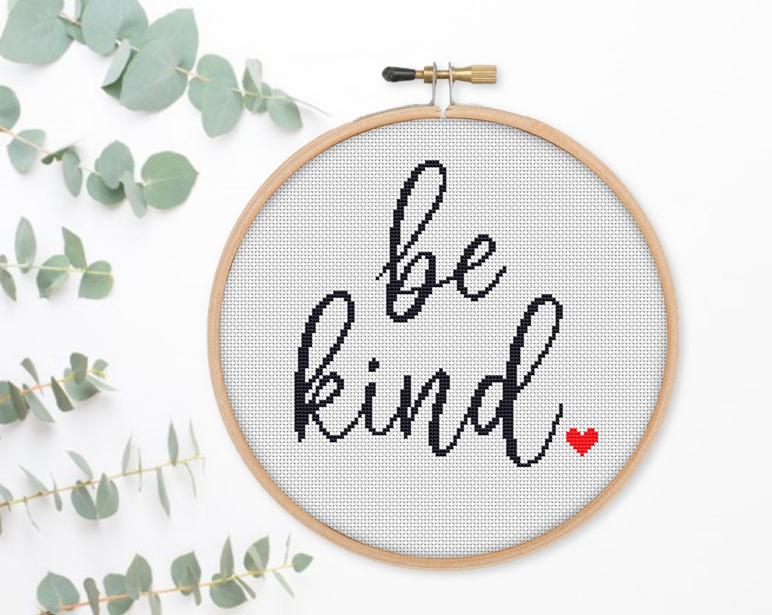 Be Kind Cross Stitch Pattern PDF Inspirational Cross Stitching - Etsy