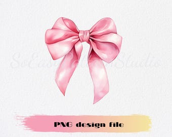 Coquette rose pastel noeud noeud aquarelle PNG mignon noeud rose clair, fille douce, coquette tendance, illustration de noeud rose pastel, clipart de ruban