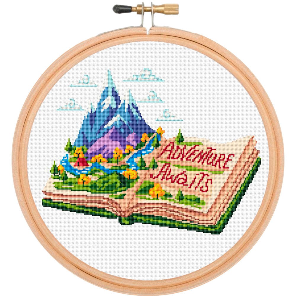 Adventure Awaits Cross Stitch Pattern PDF Counted Cross Stitch