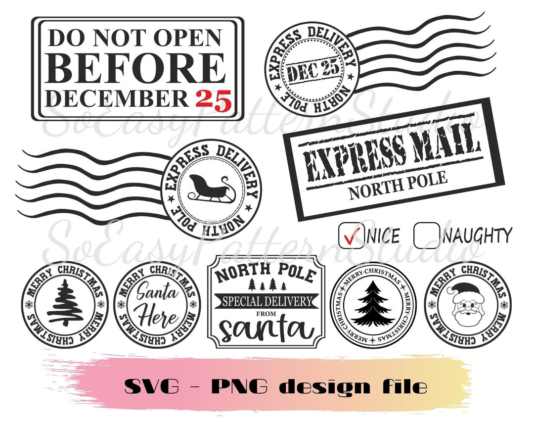 north-pole-express-postal-bundle-special-delivery-svg-christmas-eve-box-christmas-stamps-svg-cut-file-for-cricut-cameo-silhouette-etsy for Free Printable North Pole Stamps North Pole Express Postal Bundle, Special Delivery Svg, Christmas Eve Box, Christmas Stamps SVG , Cut File for Cricut, Cameo, Silhouette - Etsy for Free Printable North Pole Stamps