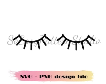 Cute Eyelashes Svg files for Cricut Eyelashes Svg Eyes SVG Cutting File for Silhouette Cricut Cameo Eyelash Png Digital download Files