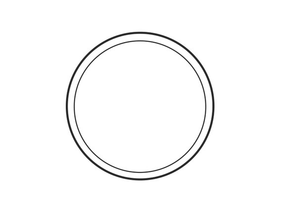 Circle Monogram Frame SVG By NewSvgArt