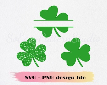 Clover Leaf Svg, Shamrock Svg, Saint Patricks Day Svg, Clover Leaf Vector, Silhouette Cut Files, Cricut Cutting svg, Digital Download