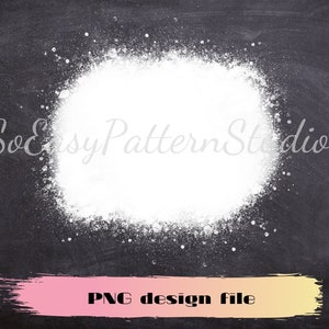 May include: A white chalk-like texture on a black chalkboard background with the text "So Easy Pattern Studio" and "PNG design file" at the bottom.