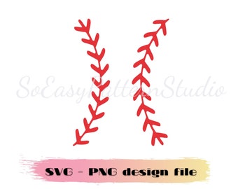 Baseball Stitches SVG, baseball threads png, Softball Stitches, Digital Download, Cutting Files, baseball laces, Cricut designs