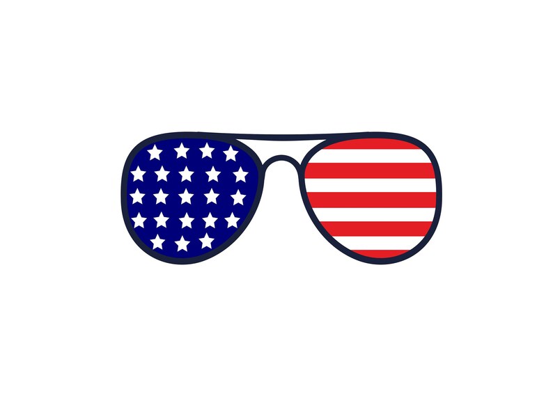 Sunglasses Svg Patriotic American Glasses Svg fourth of july Etsy