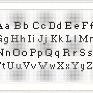 Alphabet Cross Stitch Pattern Easy Basic Alphabet Letters Cross Stitch