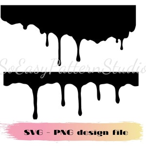 Dripping Borders SVG, drips of paint Png, Blood Dripping Svg cut file for Cricut, Cricut Silhouette Svg design Instant Download, Svg bundle