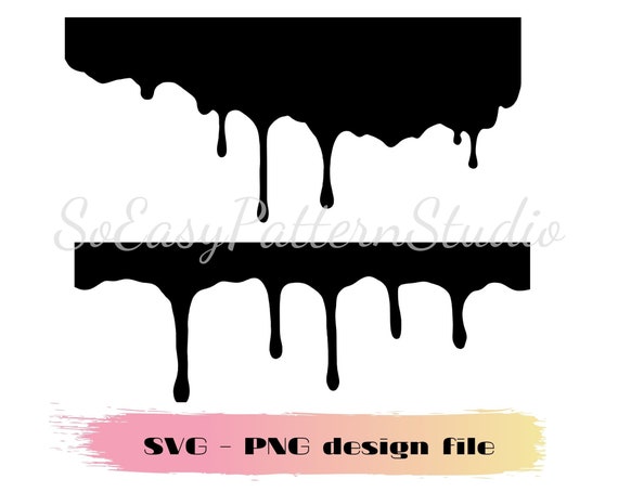 Dripping SVG Melting Svg Dripping Svg Files for Cricut Dripping Borders Svg  Dripping Silhouette Dripping Png Drip Cut File Digital Download