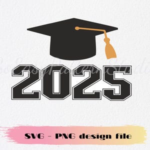 2025 Graduation SVG, University Graduation Cap, Class of 2025 Svg, Cake Topper SVG, Png, Cricut Cut Files, Cutting Files, Clipart