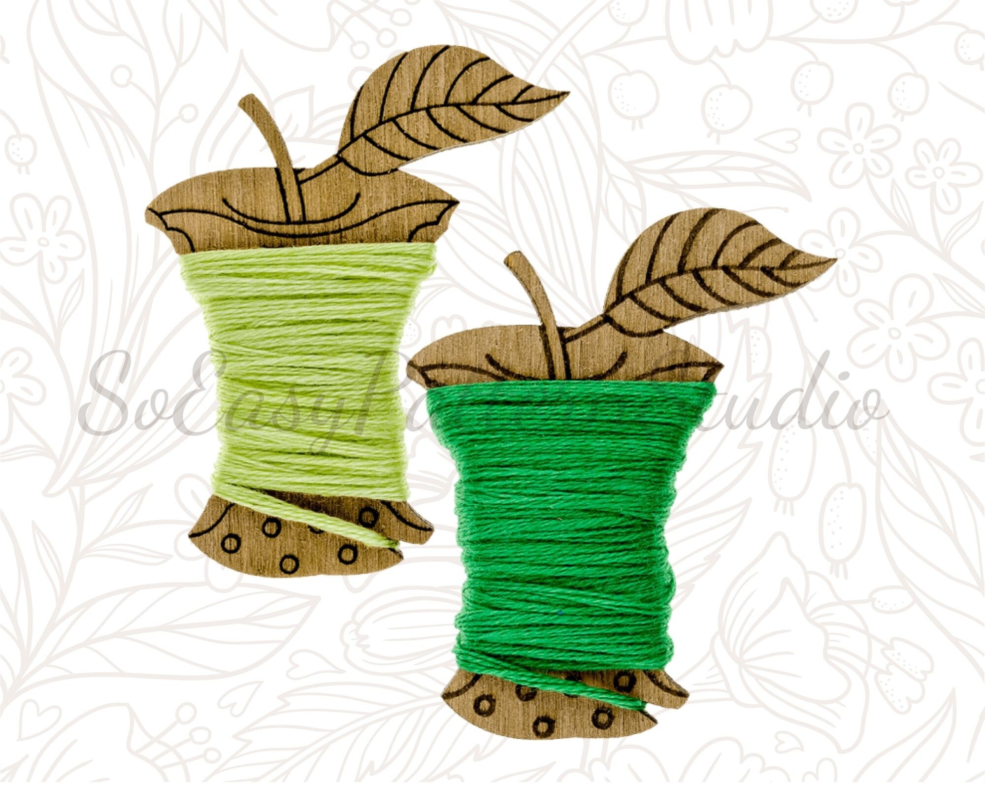 Embroidery Floss Bobbins Cross Stitch Thread Organizer Etsy