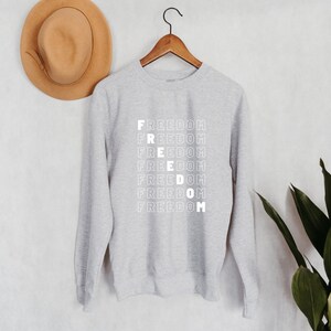Freiheit Crewneck Sweatshirt | Patriotische Pullover | Konservative Hemden | Republikanische Geschenke | American Patriot