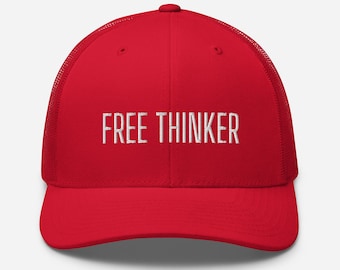 Free Thinker Trucker Cap | Modern Conservative Hats | Republican Gifts | American Patriot