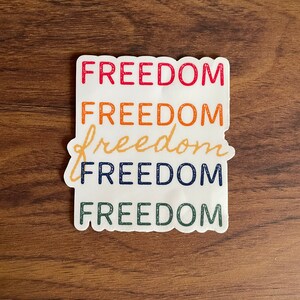 Vrijheidssticker | Conservatieve Stickers | Republikeinse GOP Die-cut Stickers | Amerikaans Patriot | De Trots van de V.S.