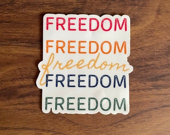 Vrijheidssticker | Conservatieve Stickers | Republikeinse GOP Die-cut Stickers | Amerikaans Patriot | De Trots van de V.S.