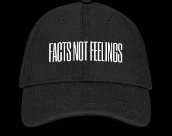 Facts Not Feelings Black Denim Hat | Conservative Hats | Ben Shapiro Hat | American Patriot