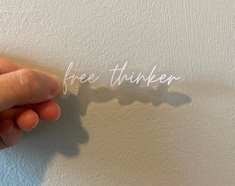 Gratis Thinker Witte Sticker | Conservatieve Stickers | Republikeinse GOP Die-cut Stickers | Amerikaanse Patriot