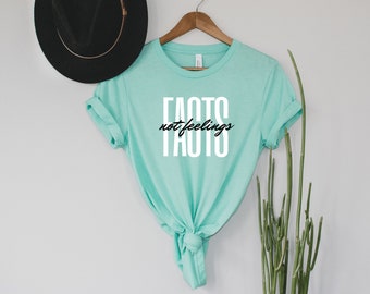 Facts Not Feelings Women's Short Sleeve Tee | Conservative Women's Shirts | Republican Shirts | American Patriot