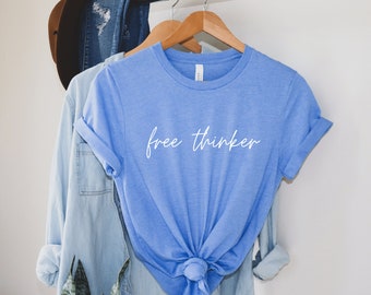 Free Thinker Women's Short Sleeve Tee | Conservative Women's Shirts | Republican Shirts | American Patriot