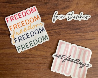 Patriottische Stickers (Pak van 3) | Conservatieve Stickers | Republikeinse GOP Die-cut Stickers | Amerikaans Patriot | De Trots van de V.S.