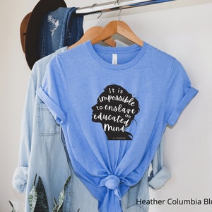 Candace Owens Educated Mind Quote Women&#39;s Short Sleeve Tee / Conservative Women&#39;s Shirts / Republican Shirts / American Patriot