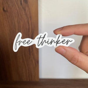 Gratis denkersticker | Conservatieve stickers | Republikeinse GOP gestanst stickers | Amerikaanse patriot
