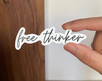 Gratis denkersticker | Conservatieve stickers | Republikeinse GOP gestanst stickers | Amerikaanse patriot