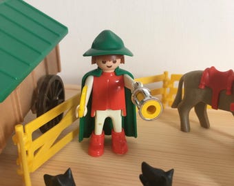 Pilier Double Playmobil Pour Le Silver Ranch – Pièce Western Compatible Avec Les Sets 3768, 3805, 6321