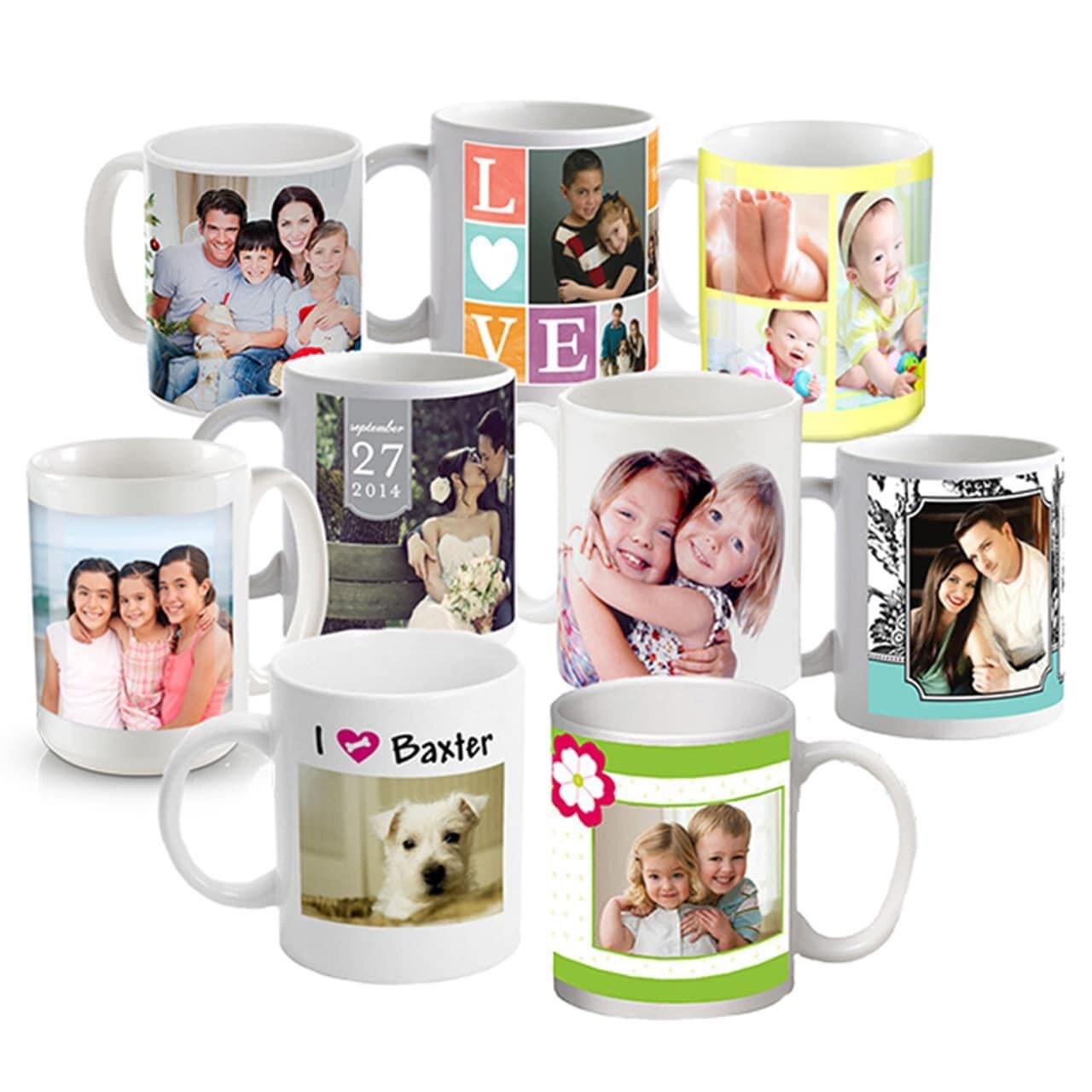 Custom printed 11oz mugs, any photo any design. 
