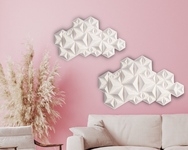 DIY Kit 3D Paper Wall Art Ridges Wall Hangings Etsy