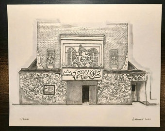 Lee's Palace, circa 2009, Toronto - Art - Risograph