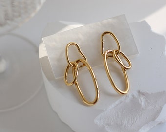 Phospher Elements S925 Long Personality Irregular Earrings Phospher Elements S925 Long Personality Irregular Earrings