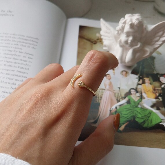 Gold Vermeil Ring 18K Gold Vermeil Ring Sterling Silver Ring
