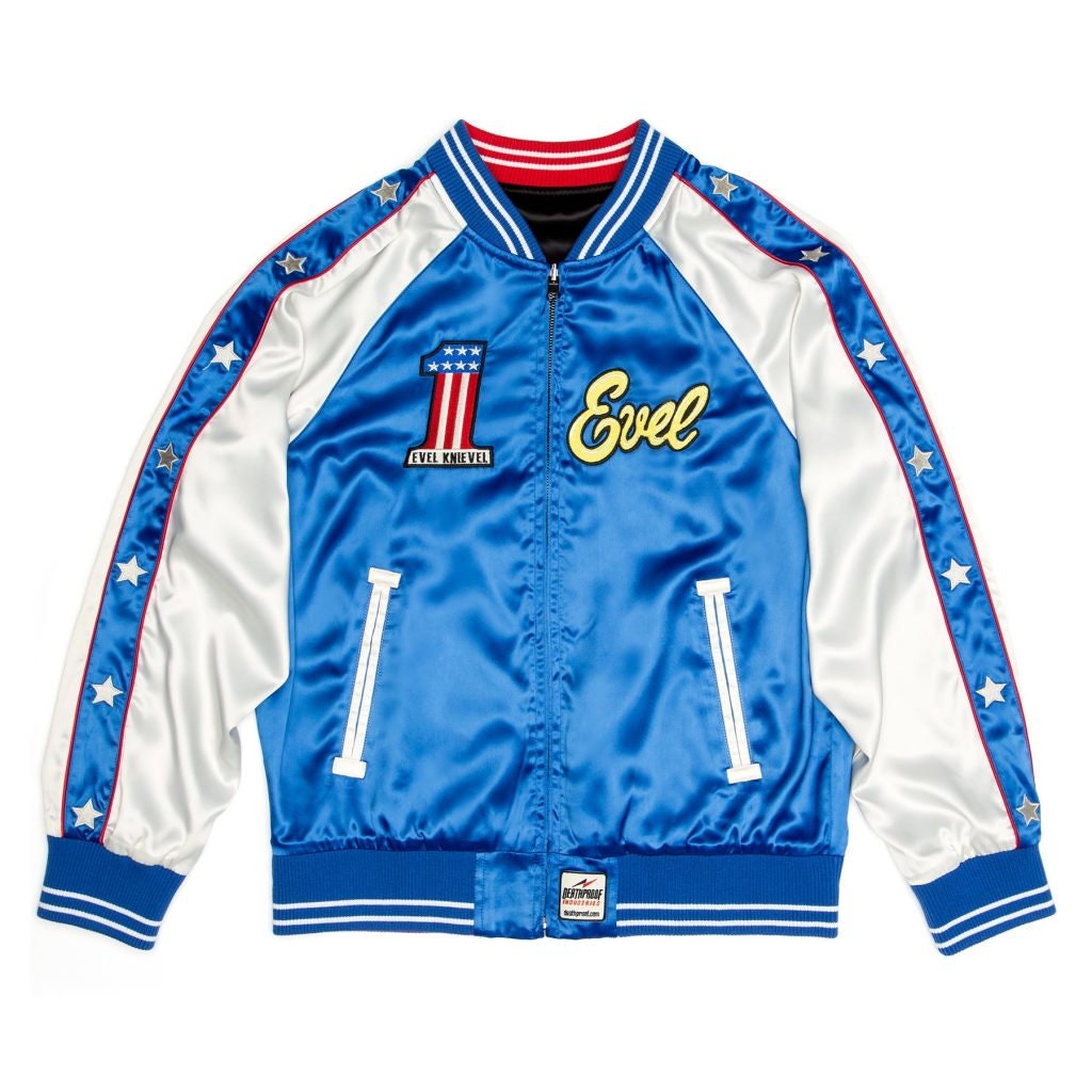 Deathproof X Evel Knievel Reversible Satin Bomber Jacket Etsy