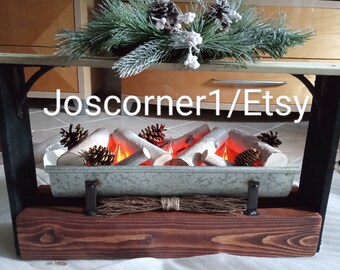 Beautiful Traditional-looking Electric Fireplace. See All - Etsy UK