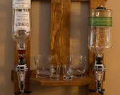 Liquor Dispenser wall mount, Wall mount dispenser, bar decor, man cave