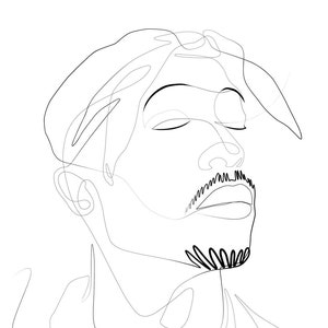 Tupac Shakur Line Drawing Print
