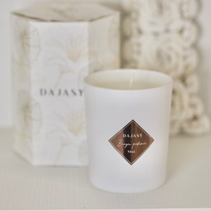 Duftkerze mit natürlichem Soja-Wachs - 1 Zündschnur - Handgefertigte Kerze - Geschenkidee - Candle