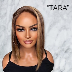 Straight Bob w/ Highlights- 100% Virgin Hair